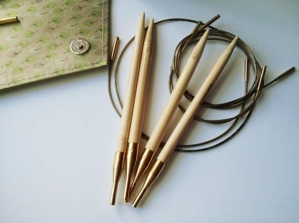 Estuche Addi Click Bambu, agujas y cables